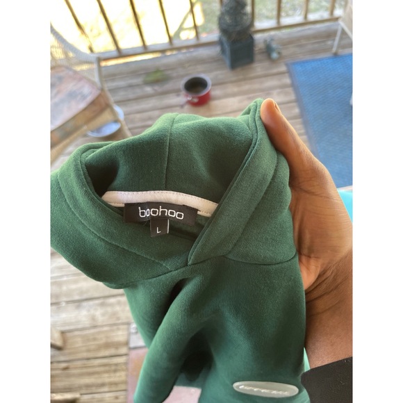 Women's Boohoo Crop Cargo Sweatsuit (XL)(Green) - Picture 4 of 7